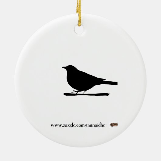 申し分なくあることを行くこと セラミックオーナメント (裏面)