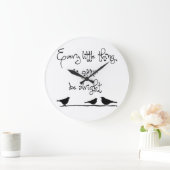 申し分なくあることを行くこと ラージ壁時計 (ホーム)