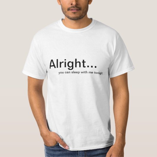 申し分なく… Tシャツ (正面)
