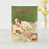 申し分のない日の終わり カード (黄色い花)