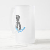 申し分の無い子は大変な憂いがある フロストグラスビールジョッキ (正面左)