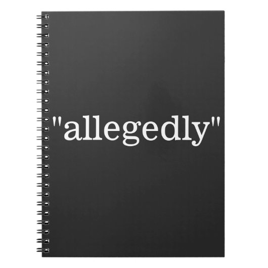 「申し立て」ノート ノートブック (正面)