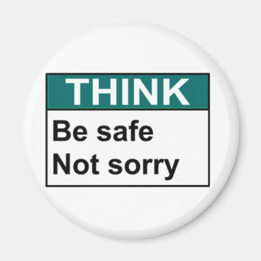 申し考え訳なく安全である マグネット (正面)