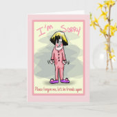 申し訳ありませんが私と友達になりましょう カード (黄色い花)