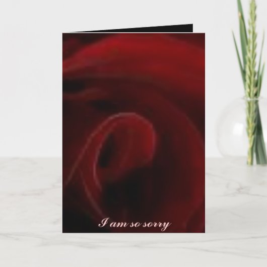 申し訳ありません カード (正面)