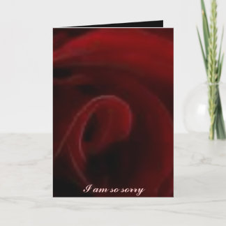 申し訳ありません カード