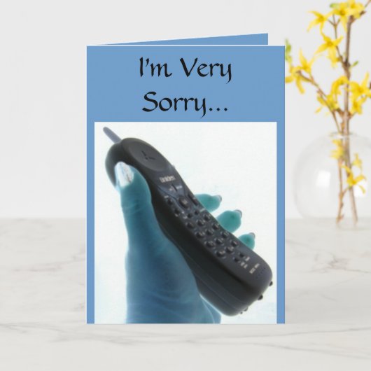 申し訳ありません… カード (黄色い花)