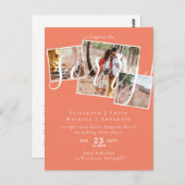 申し訳ありません! 結婚式延期 日程変更 写真 ポストカード (正面/裏面)