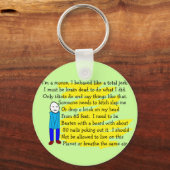 「申し訳おもしろいない」カードとキーチェーン キーホルダー (正面)