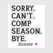 申し訳ございませんコンプテンシーズンバイ応援おもしろい踊り シール (シート)