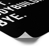 申し訳ございませんボディビルバイバイ – Weightlifting Muscl ポスター (角)