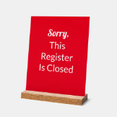 申し訳ございません。この登録は終了赤と白文字 アクリルサイン (傾斜)