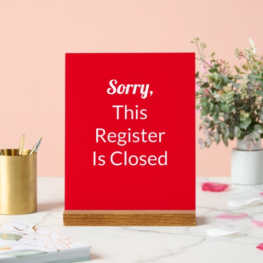 申し訳ございません。この登録は終了赤と白文字 アクリルサイン (ウェディング)