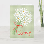 申し訳ございません。または悔やみや弔慰グリーティングカード カード (正面)