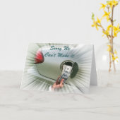 申し訳ございません。カードを作成できません カード (黄色い花)