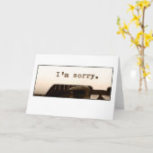 申し訳ございません カード (黄色い花)