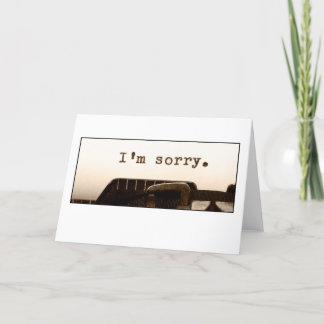 申し訳ございません カード