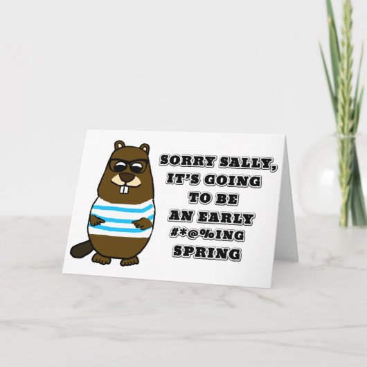 申し訳ございません。サリー、初期の#*@%ing Sprになります カード (正面)