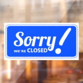 申し訳ございません。ストアのウィンドウが閉じています ウィンドウサイン (シート2)