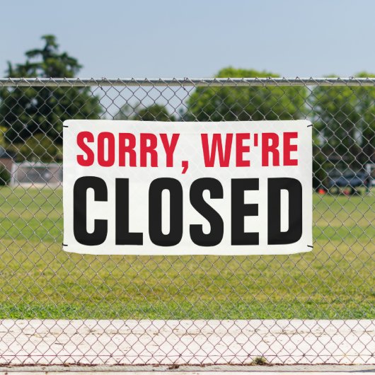 申し訳ございません。終了 – カスタムプロフェッショナル 横断幕 (インサイチュ)