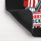 申し訳ございませんCan#39;tホッケーバイ愛国的なホッケープレーヤー マウスパッド (コーナー)