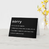 申し訳ないという定義 カード (黄色い花)