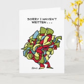 申し訳ないわ書 カード (黄色い花)