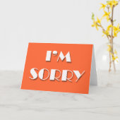 申し訳ないカード カード (黄色い花)