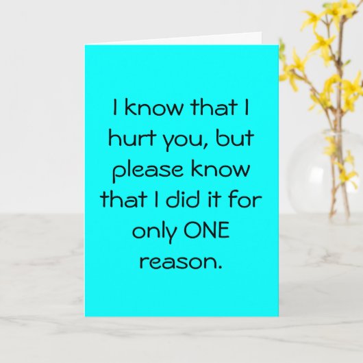 申し訳ないカード カード (黄色い花)