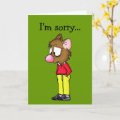 申し訳ないカード カード (黄色い花)