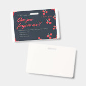 申し訳ないカード バッジ (正面＆裏面)