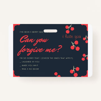 申し訳ないカード バッジ