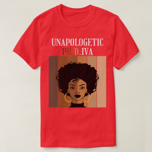 申し訳ない博士号の博士号卒業ブラックアフル Tシャツ (デザイン正面)