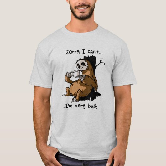 申し訳ない忙し Tシャツ (正面)