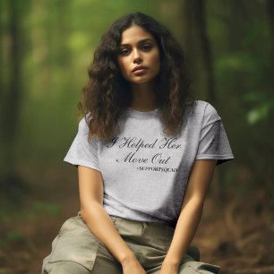 申し訳ない支持：「救済私は彼女を引っ越す」 Tシャツ