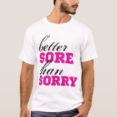 申し訳ない方が痛い Tシャツ (正面)