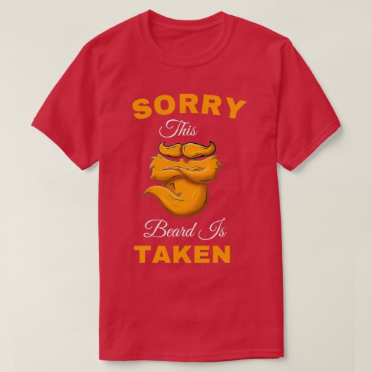申し訳ない男この髭を取られた2 Tシャツ (デザイン正面)