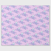 申し訳ない目がピンク色に ラッピングペーパー (フラット)