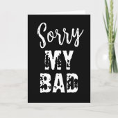 申し訳ない謝罪ミス確認カード カード (正面)