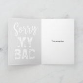 申し訳ない謝罪ミス確認カード カード (内部)