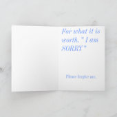 申し訳ない カード (内部)