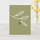 申し訳ない カード (黄色い花)