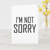 申し訳ない カード (黄色い花)