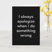 申し訳ない カード (黄色い花)