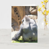 申し訳ない_ カード (黄色い花)