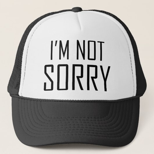 申し訳ない キャップ (正面)