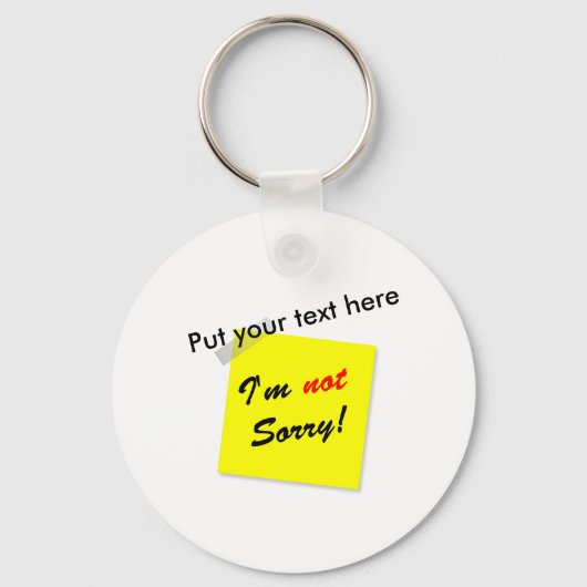 申し訳ない キーホルダー (正面)