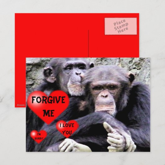 申し訳ない_ ポストカード (正面/裏面)