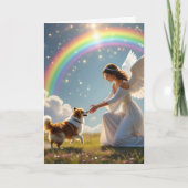 申し訳ない | レインボーブリッジペットロス同情カード カード (正面)