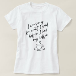 申し訳ない Tシャツ